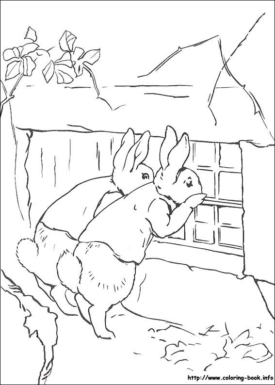 Peter Rabbit coloring picture